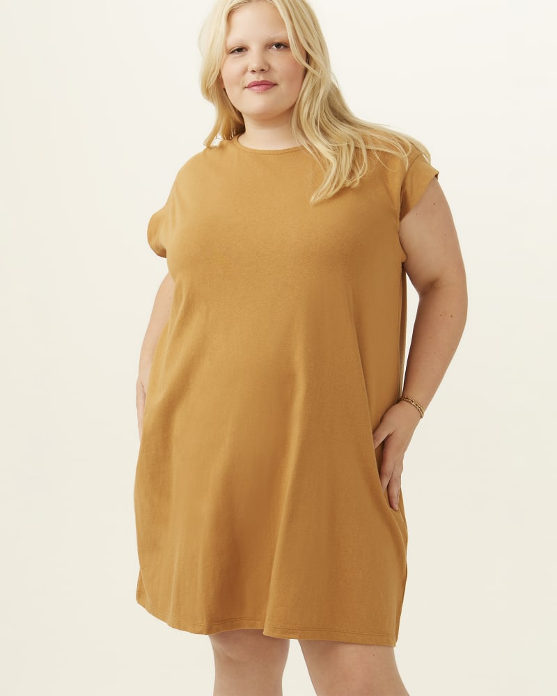 Front of plus size Cap-Sleeve Mini Tee Dress by Madewell | Dia&Co | dia_product_style_image_id:201871
